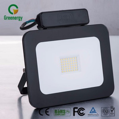 Microwave Sensor Super Slim LED Driverless Flood Light 20W Glass Cover LED PAD Flood Light No Screw